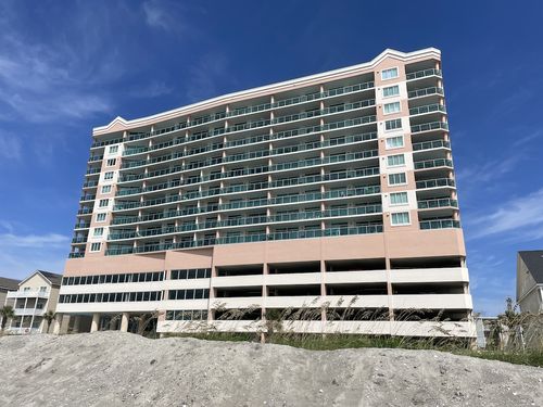 Exterior view of Laguna Keyes Resort from the beach